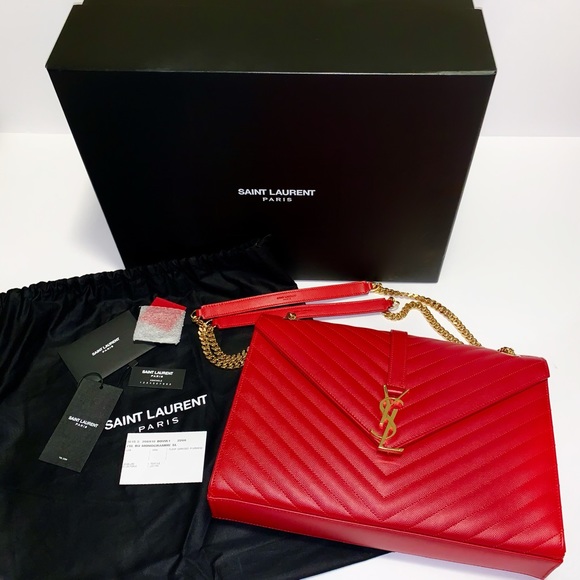 ysl red envelope bag
